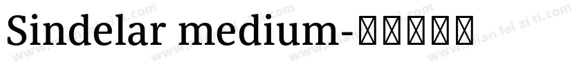 Sindelar medium字体转换
